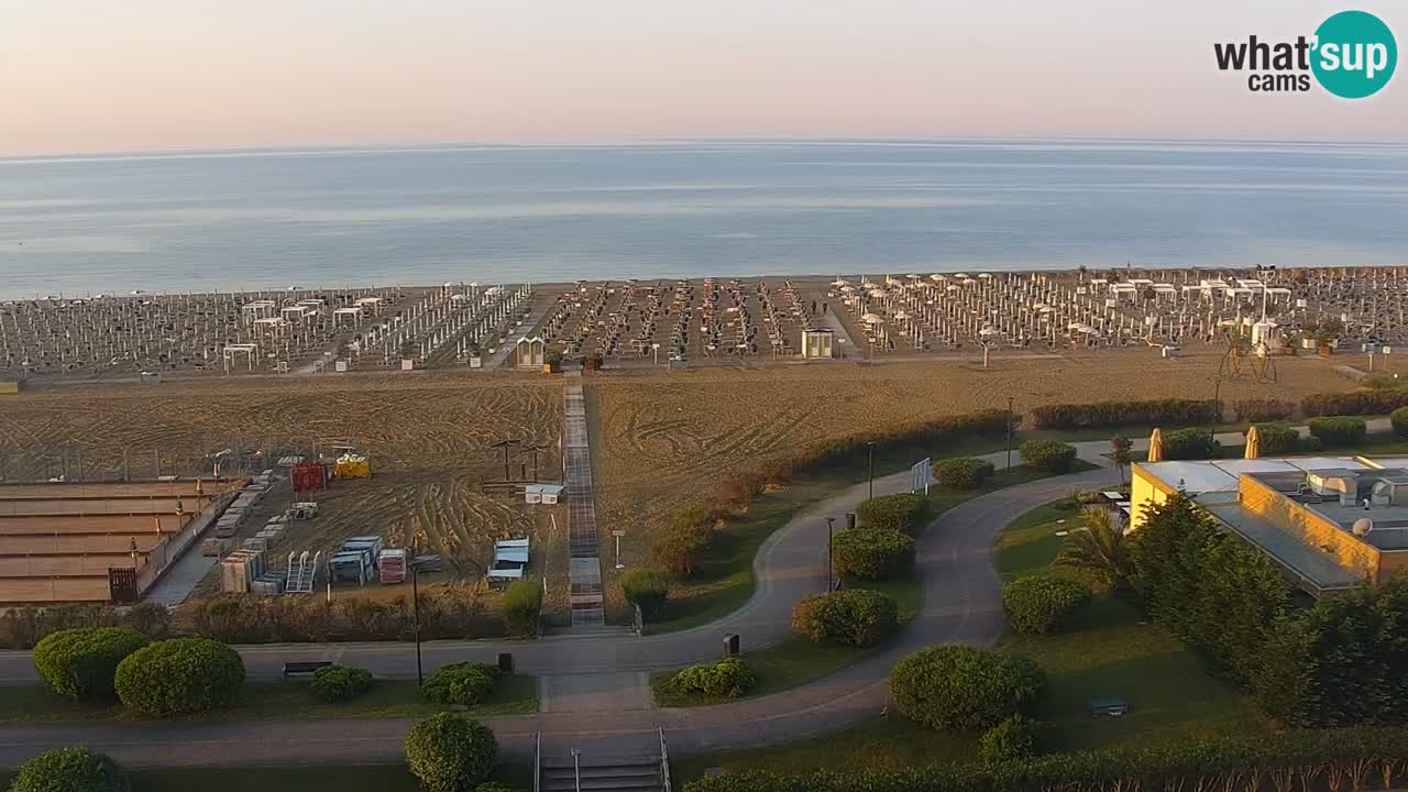 La camera en vivo de la playa de Bibione – Italia