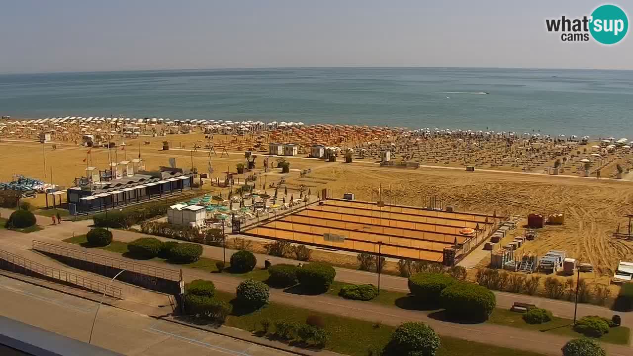 The beach of Bibione webcam – Italy