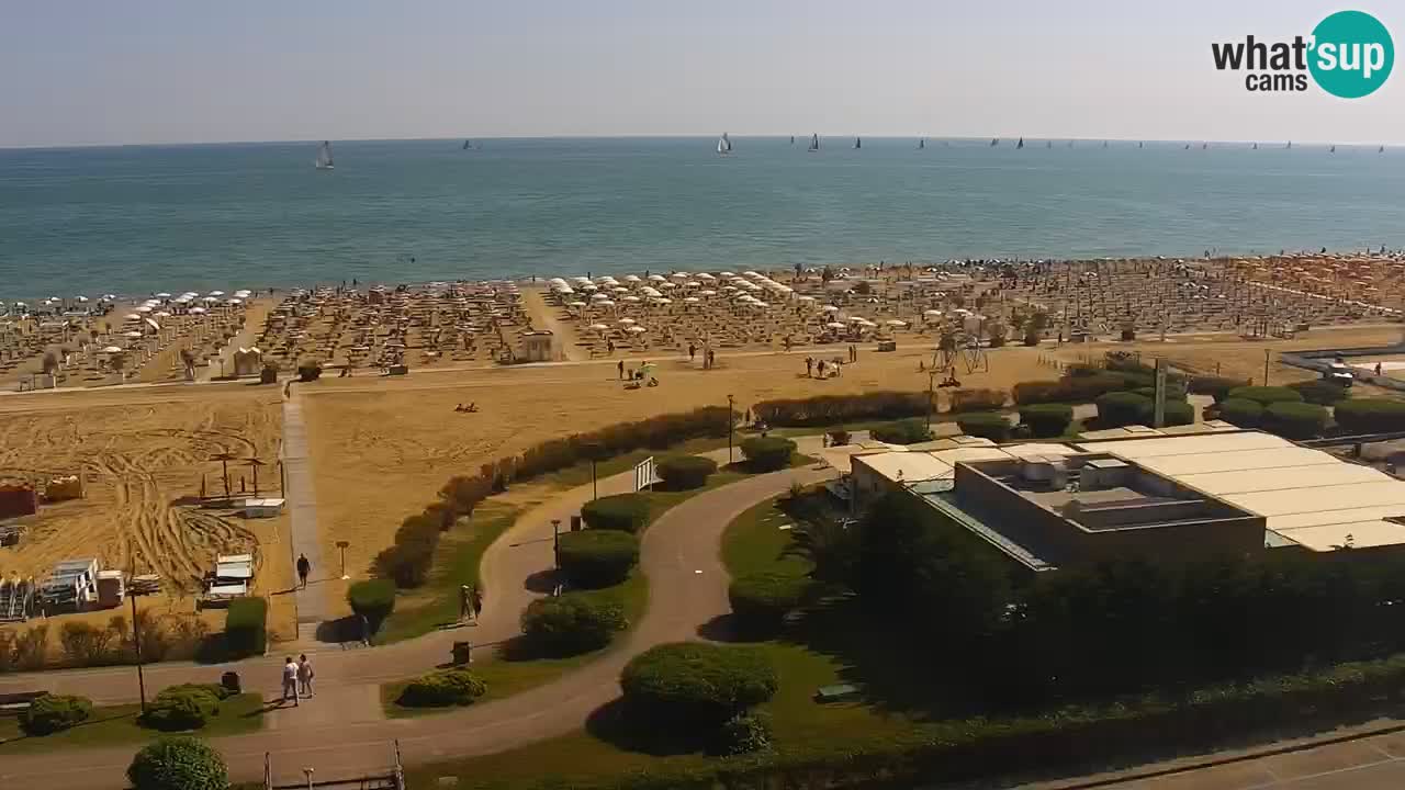 La camera en vivo de la playa de Bibione – Italia