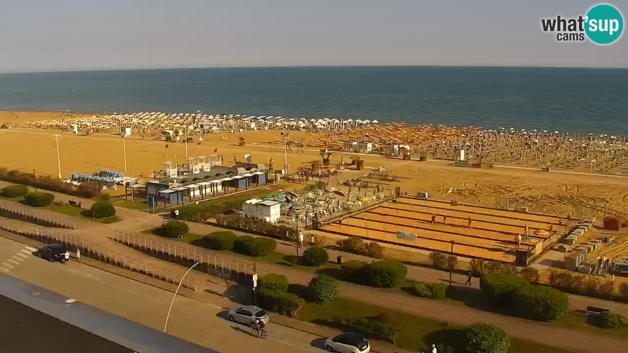 The beach of Bibione webcam – Italy