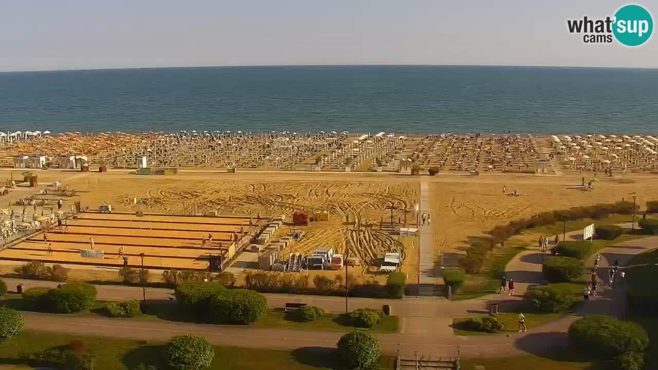 The beach of Bibione webcam – Italy