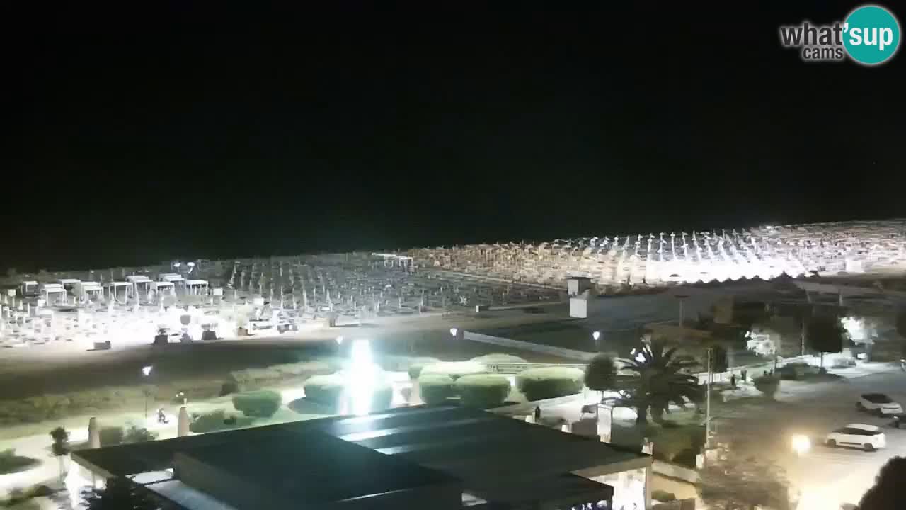 La spiaggia di Bibione webcam live e piazzale Zenit