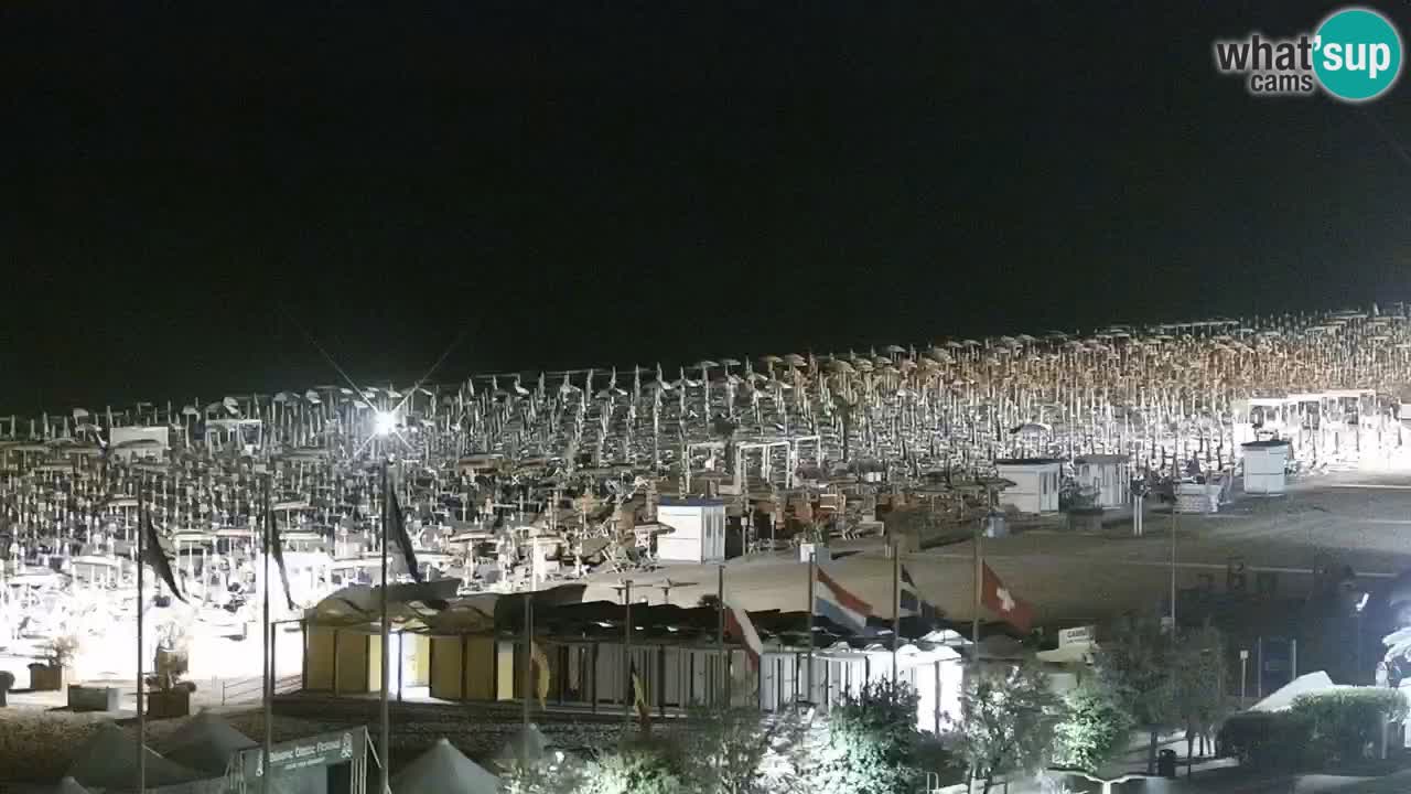 La spiaggia di Bibione webcam live e piazzale Zenit