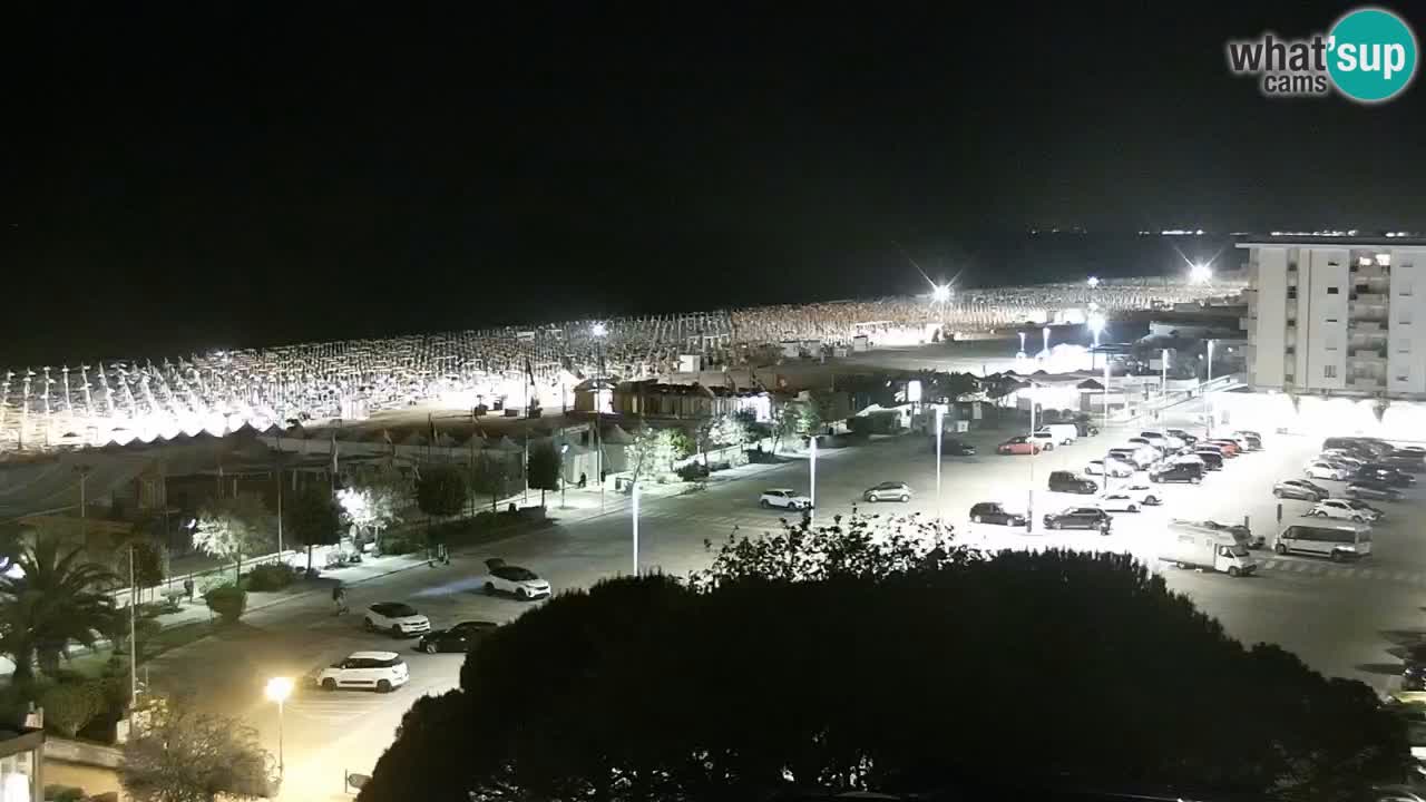 La spiaggia di Bibione webcam live e piazzale Zenit