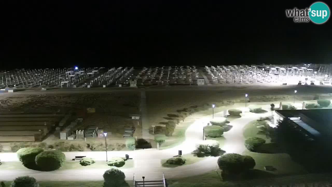 The beach of Bibione webcam – Italy