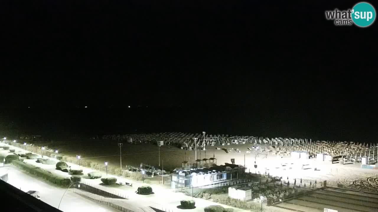 La spiaggia di Bibione webcam live e piazzale Zenit