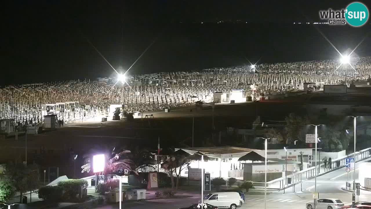La spiaggia di Bibione webcam live e piazzale Zenit