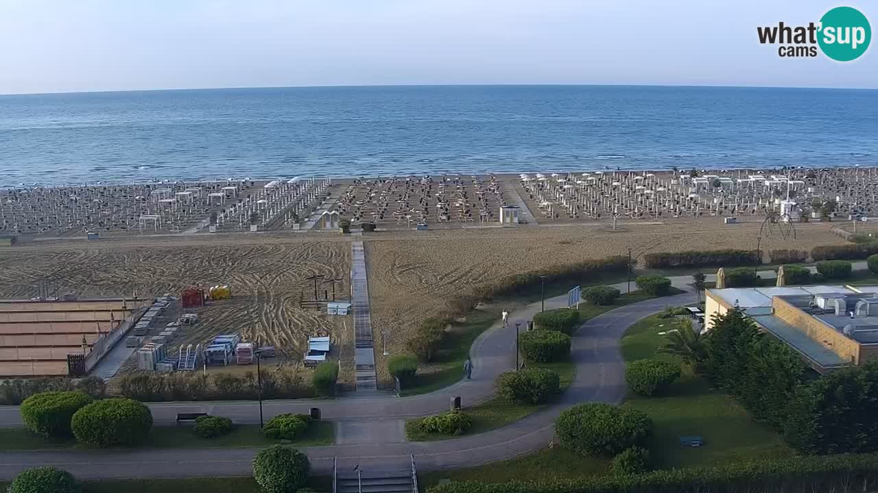The beach of Bibione webcam – Italy