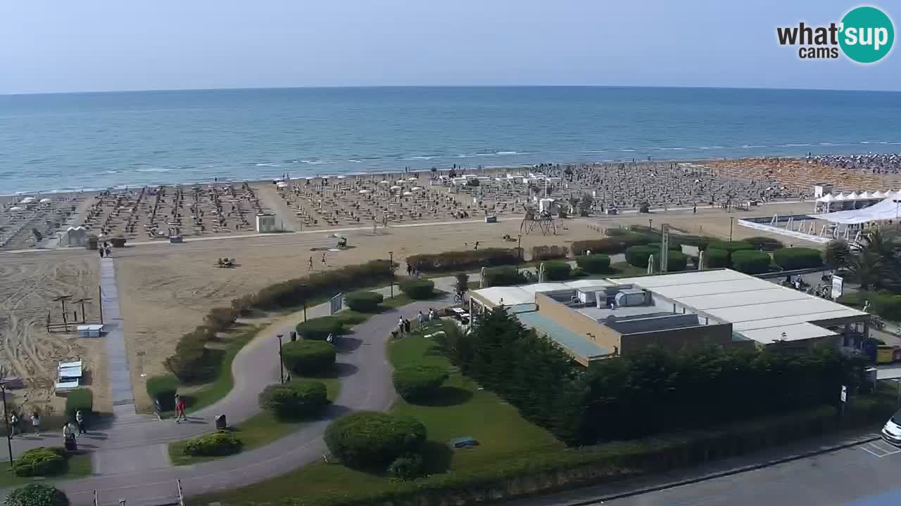 The beach of Bibione webcam – Italy