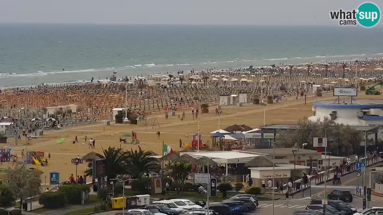 La spiaggia di Bibione webcam live e piazzale Zenit