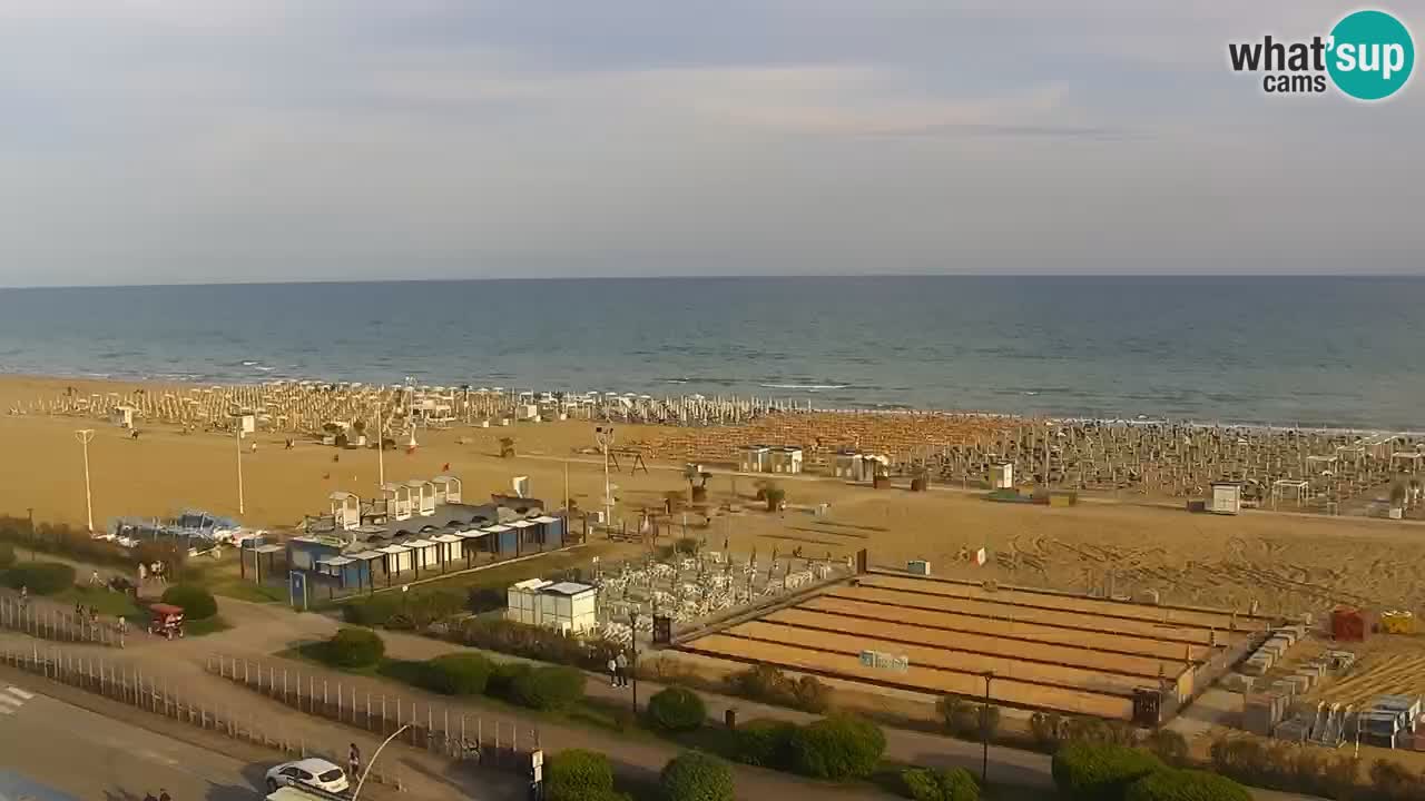 La camera en vivo de la playa de Bibione – Italia
