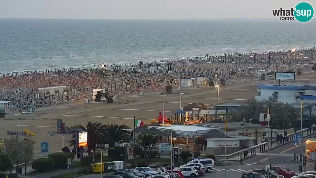 The beach of Bibione webcam – Italy