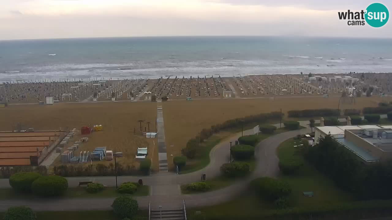 The beach of Bibione webcam – Italy