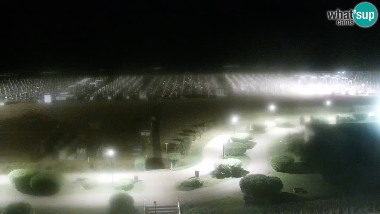The beach of Bibione webcam – Italy