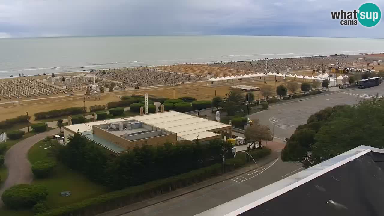 The beach of Bibione webcam – Italy