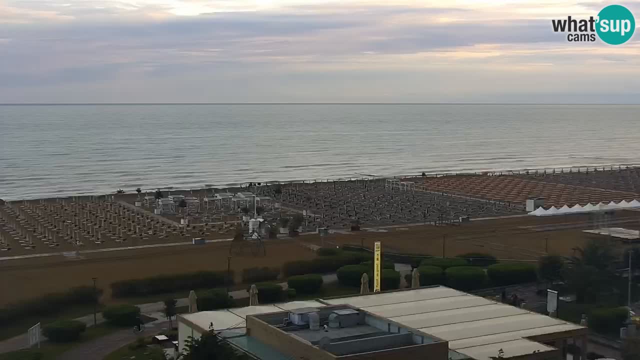 The beach of Bibione webcam – Italy