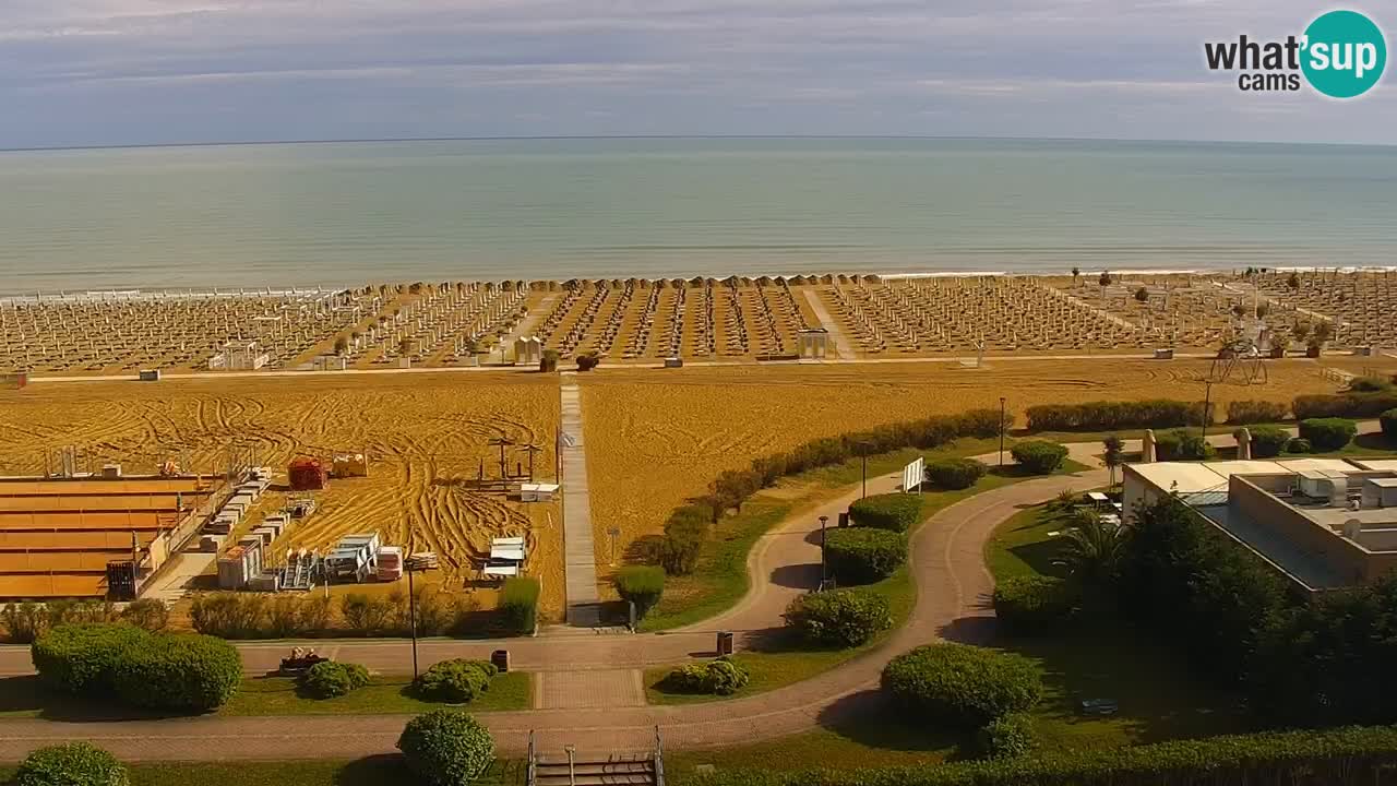 The beach of Bibione webcam – Italy