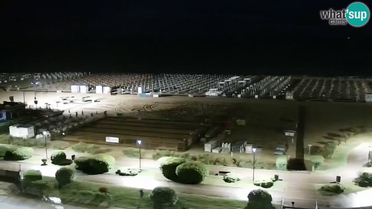 The beach of Bibione webcam – Italy