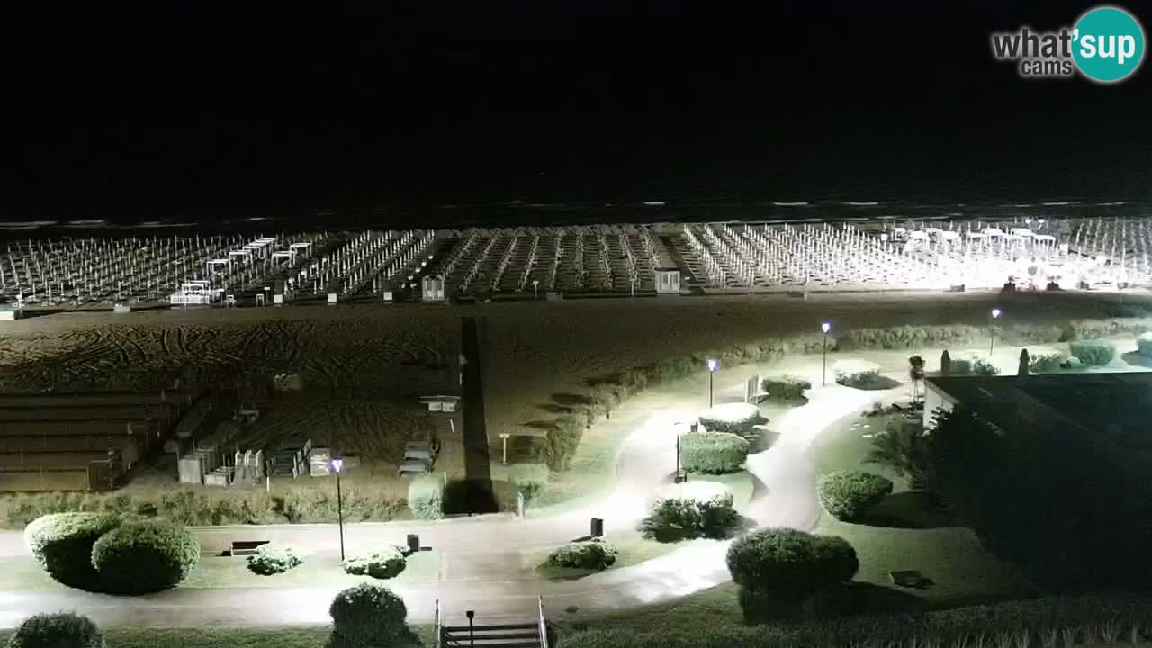 The beach of Bibione webcam – Italy