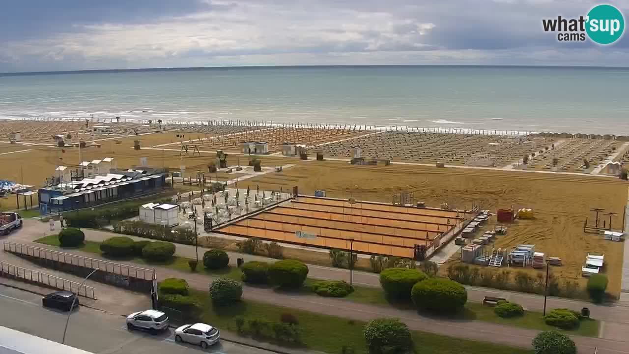 The beach of Bibione webcam – Italy