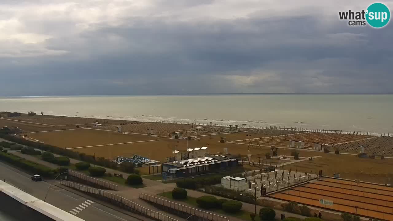 The beach of Bibione webcam – Italy