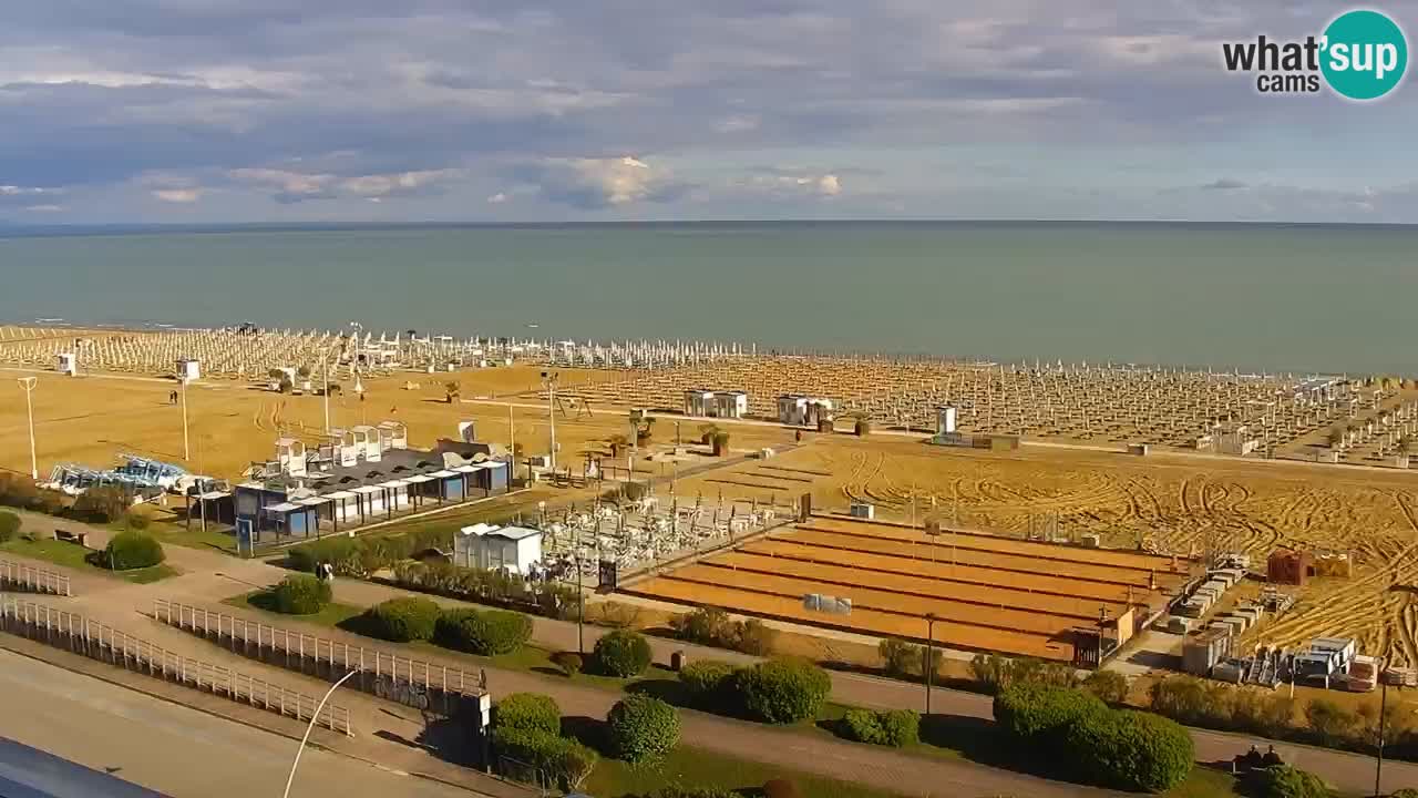 The beach of Bibione webcam – Italy