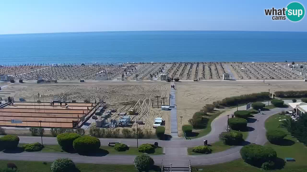 The beach of Bibione webcam – Italy