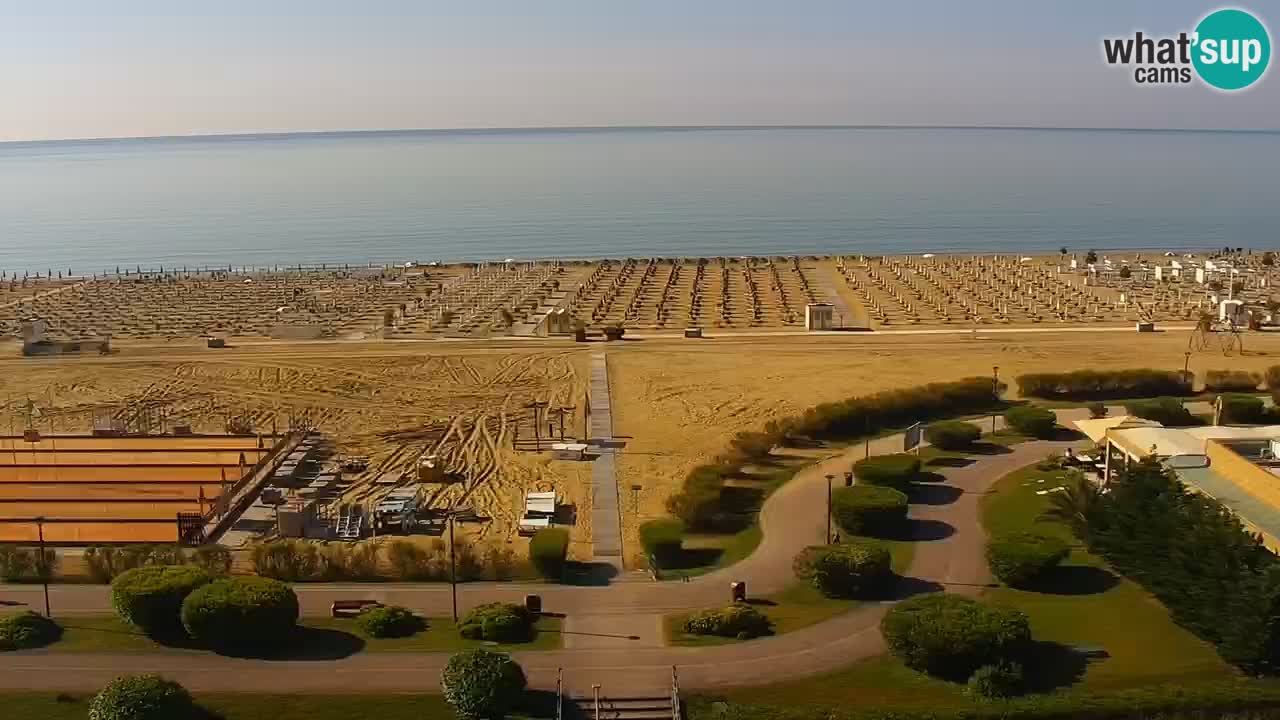 The beach of Bibione webcam – Italy