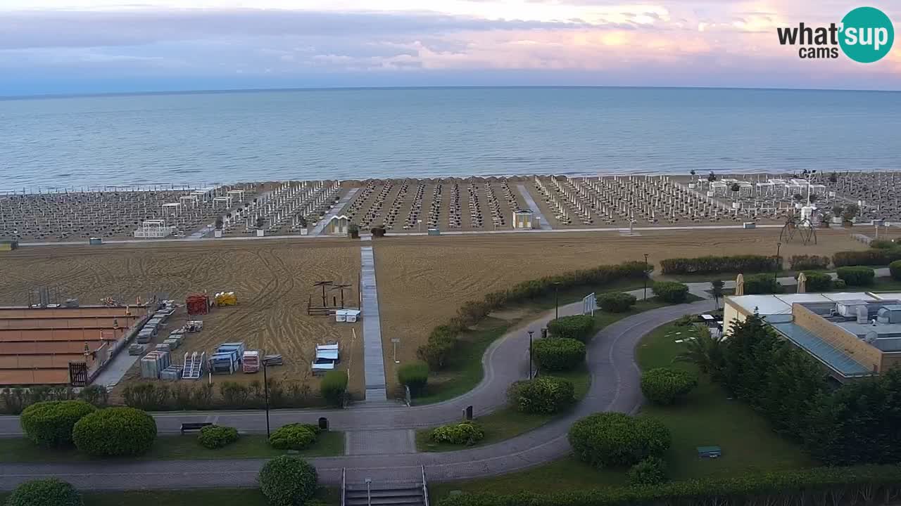 The beach of Bibione webcam – Italy