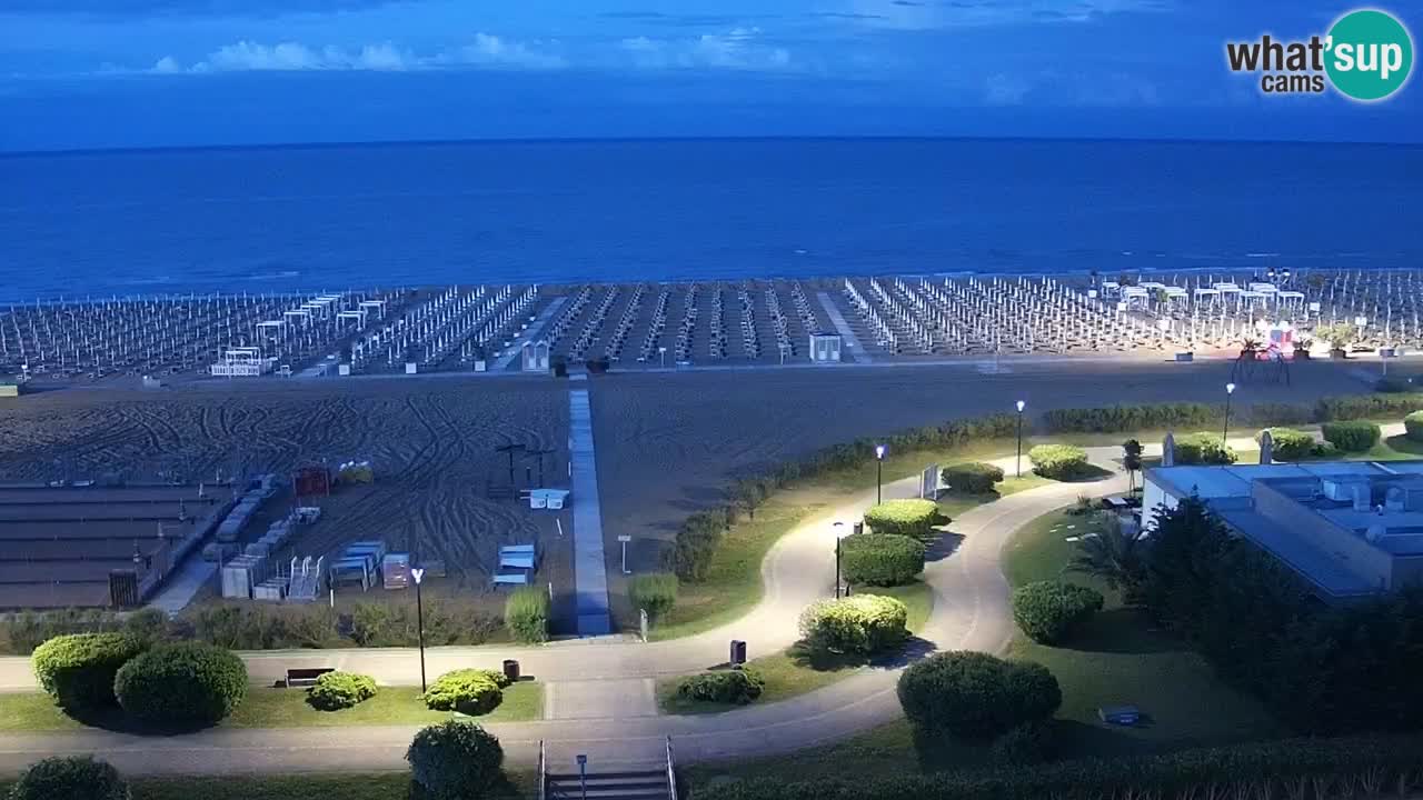 La camera en vivo de la playa de Bibione – Italia
