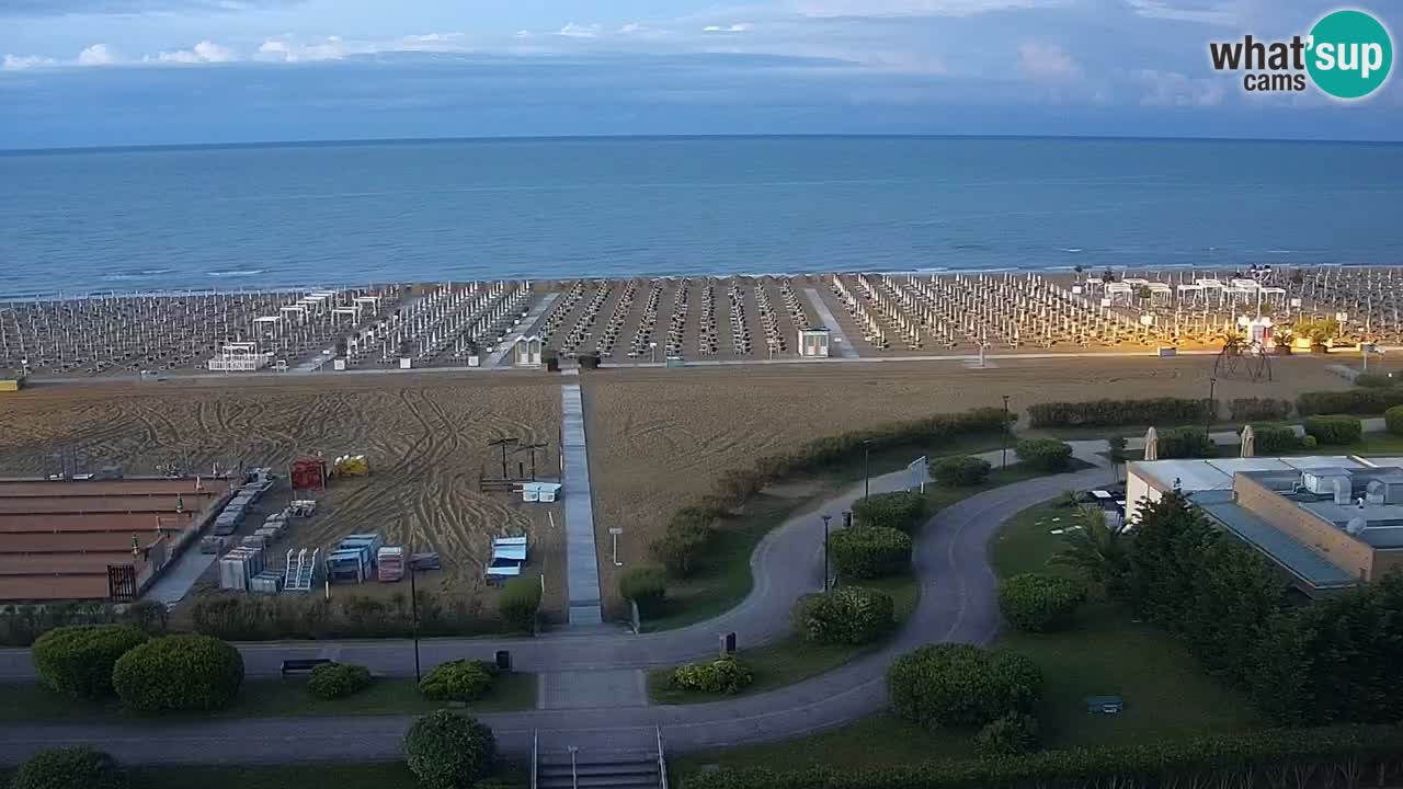 The beach of Bibione webcam – Italy