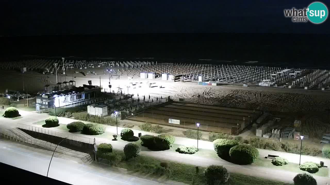 The beach of Bibione webcam – Italy