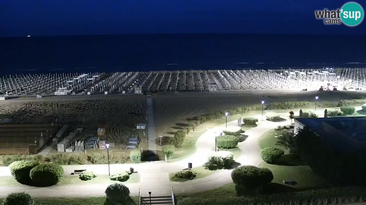 The beach of Bibione webcam – Italy