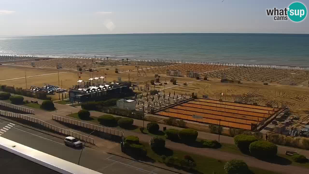 La spiaggia di Bibione webcam live e piazzale Zenit