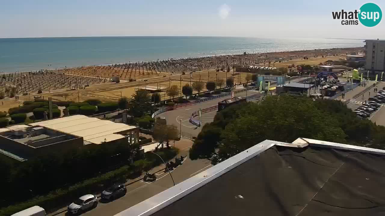 La spiaggia di Bibione webcam live e piazzale Zenit