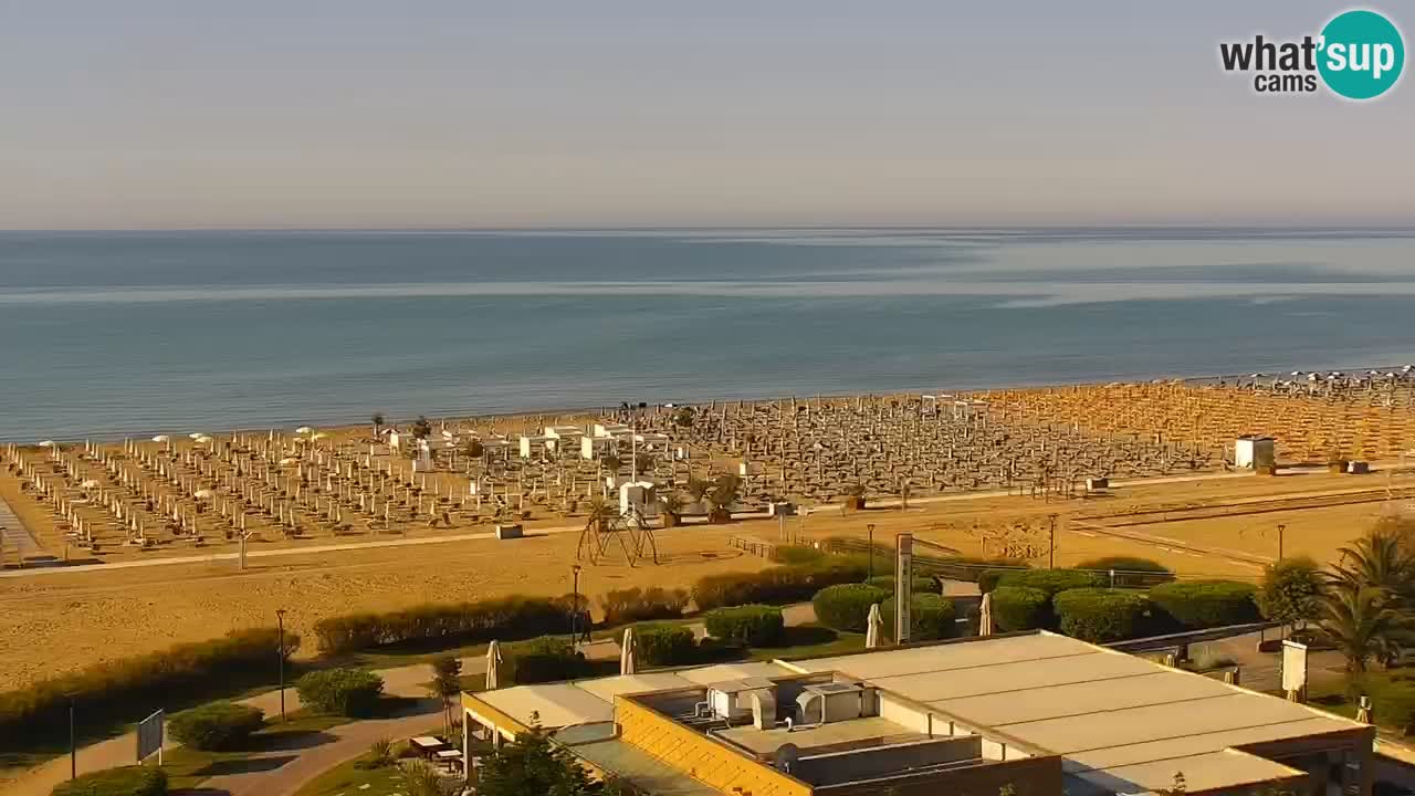The beach of Bibione webcam – Italy