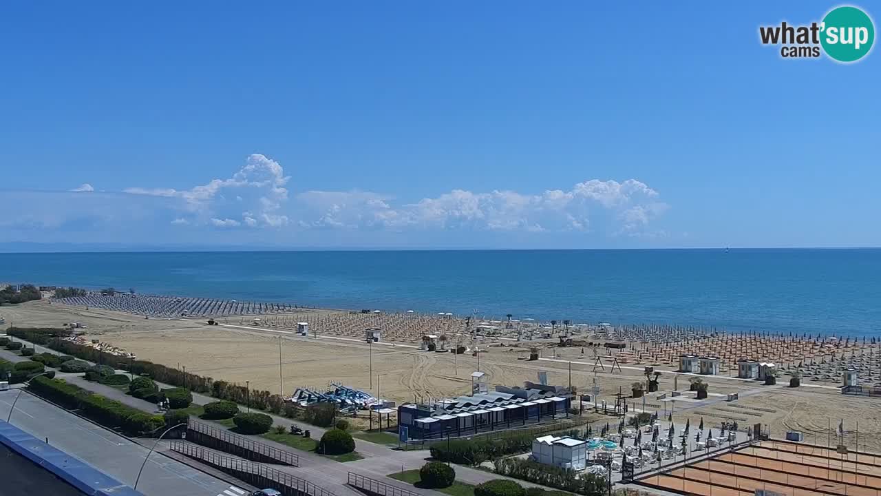 The beach of Bibione webcam – Italy