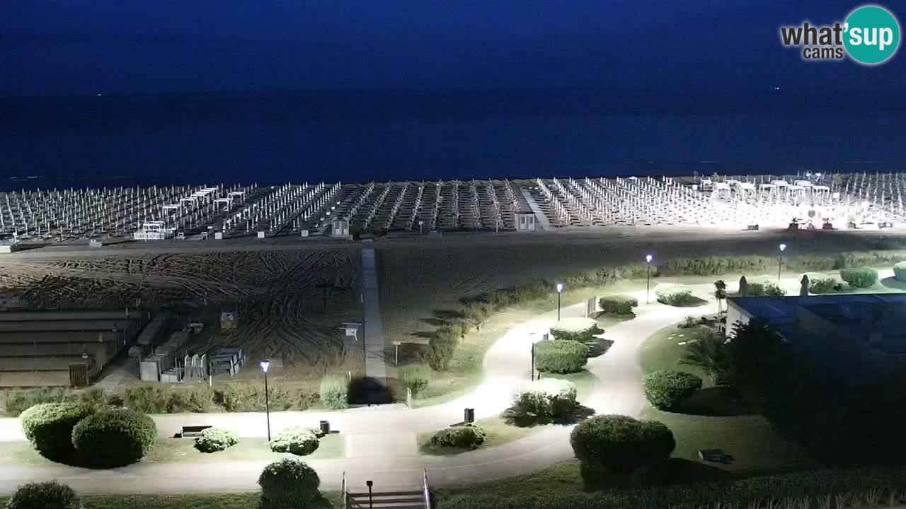 The beach of Bibione webcam – Italy