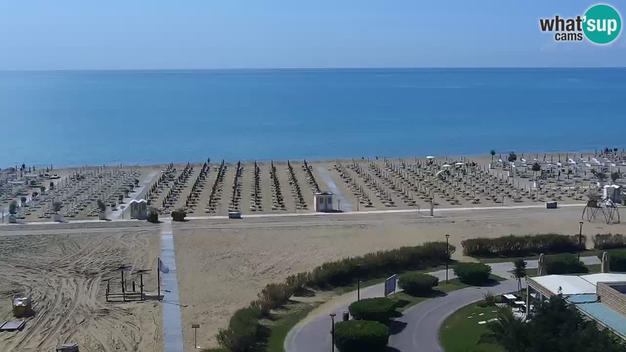 The beach of Bibione webcam – Italy