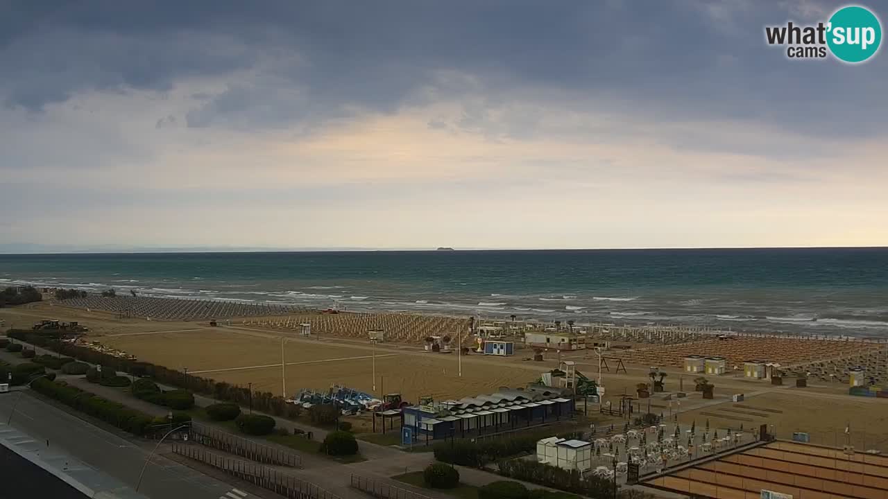 La camera en vivo de la playa de Bibione – Italia