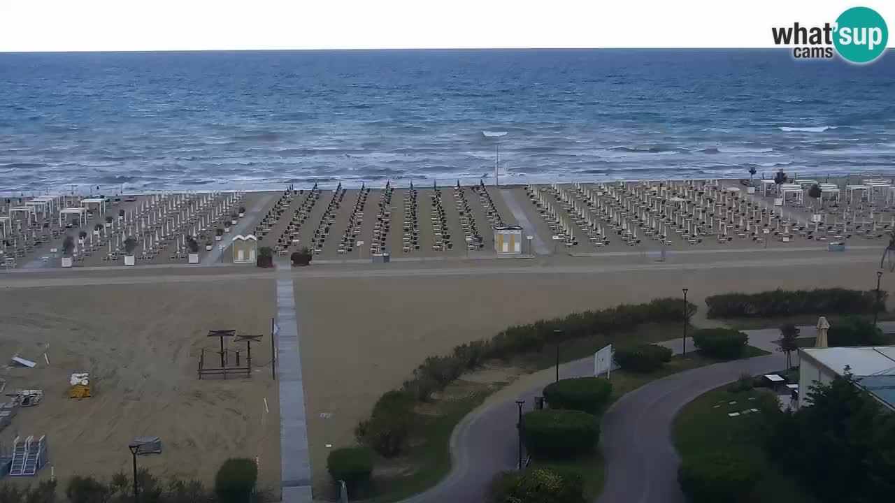 La spiaggia di Bibione webcam live e piazzale Zenit