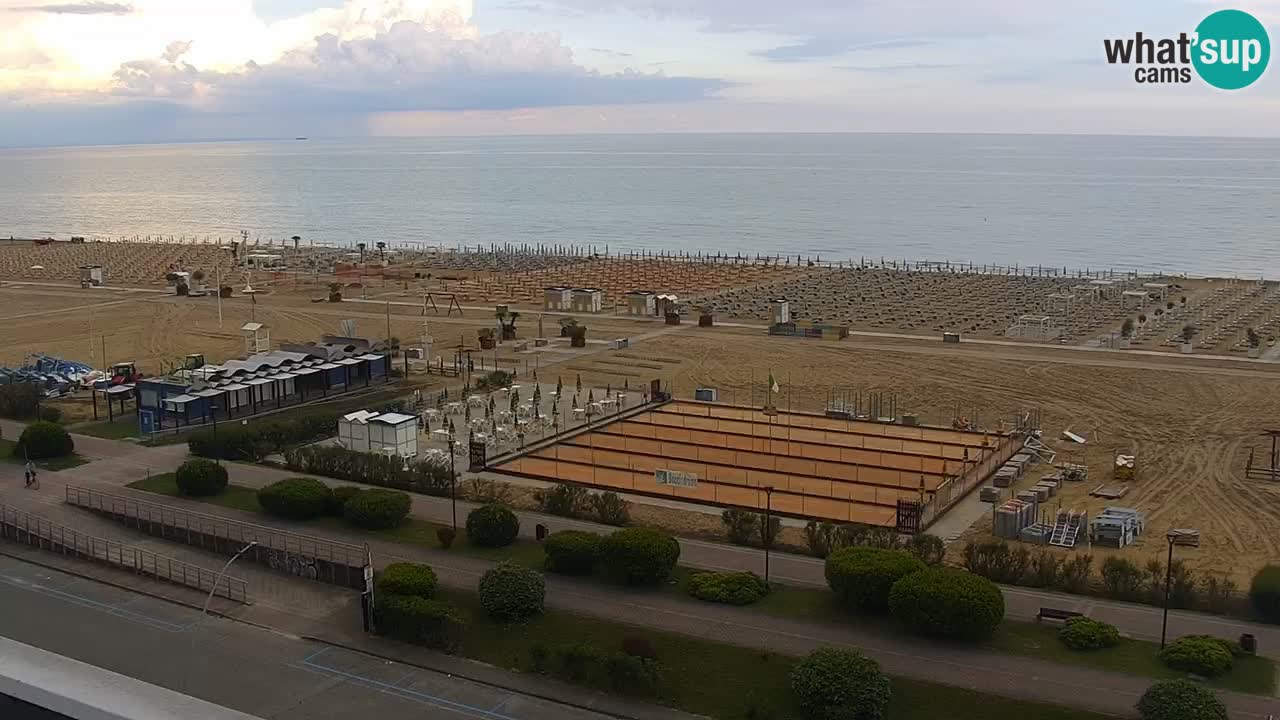 The beach of Bibione webcam – Italy