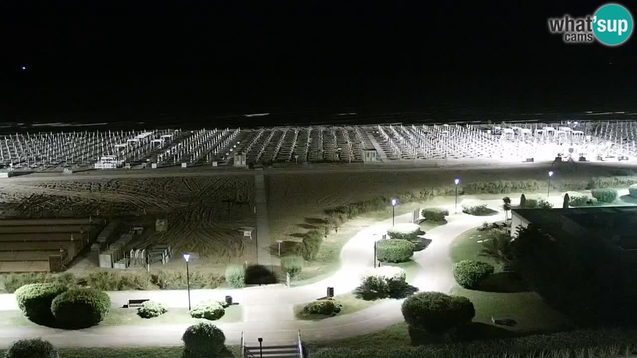 The beach of Bibione webcam – Italy