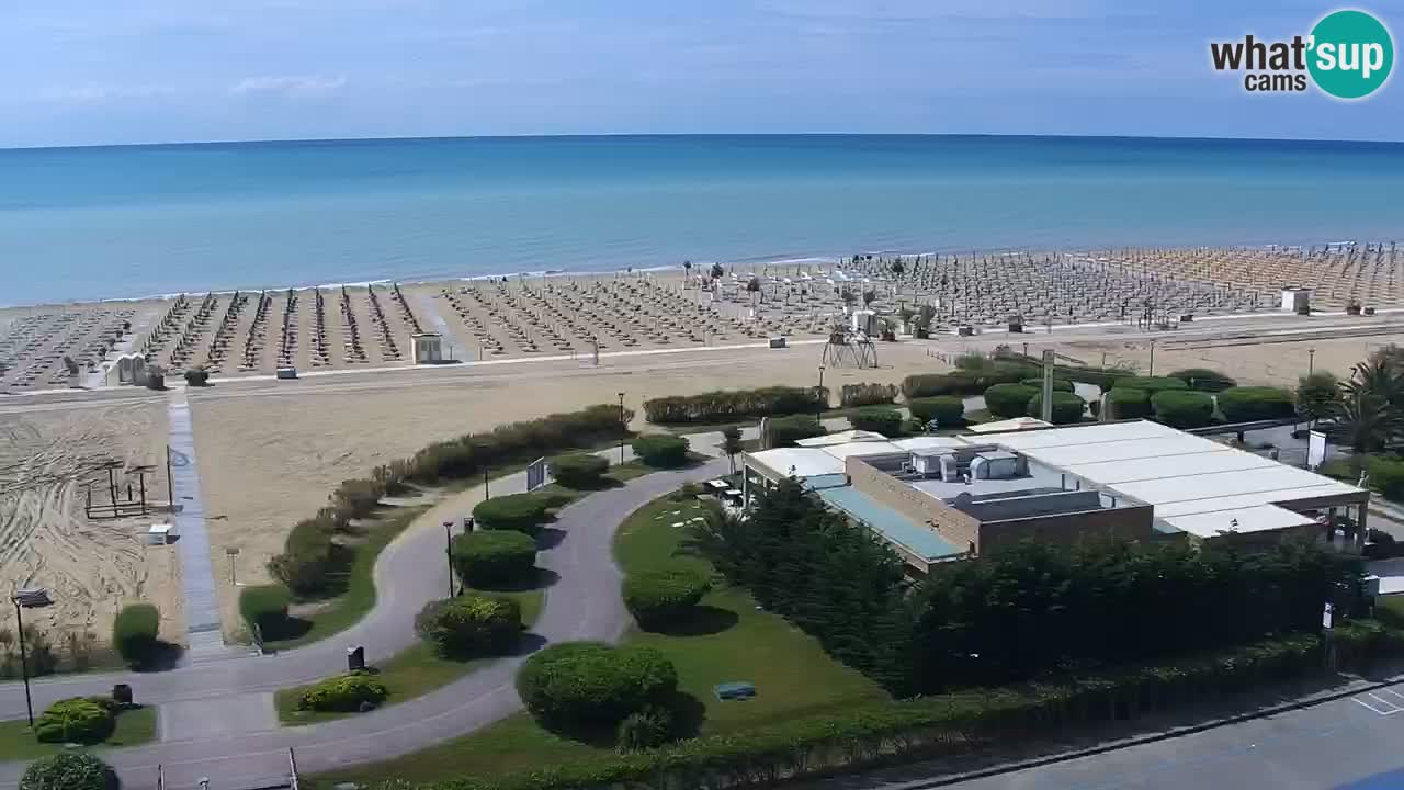 The beach of Bibione webcam – Italy