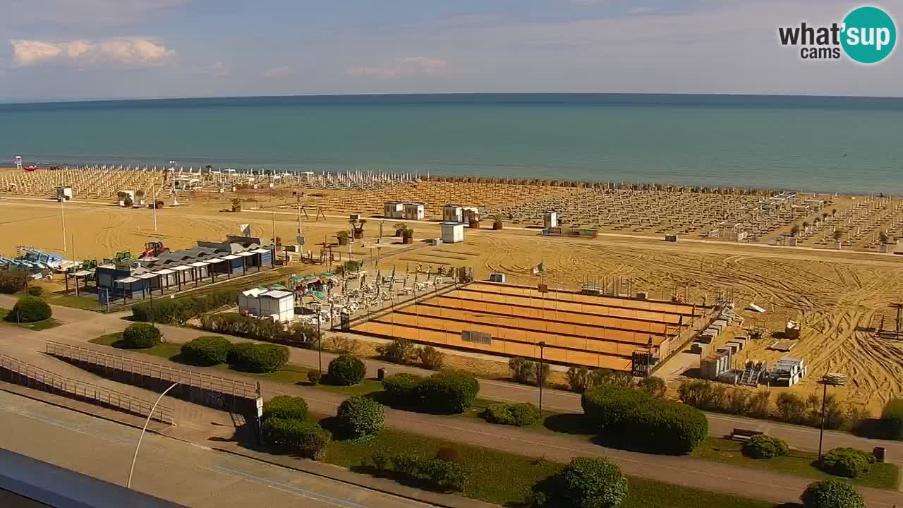 The beach of Bibione webcam – Italy