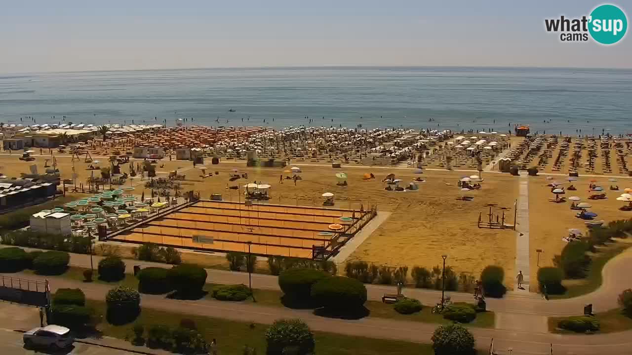 The beach of Bibione webcam – Italy
