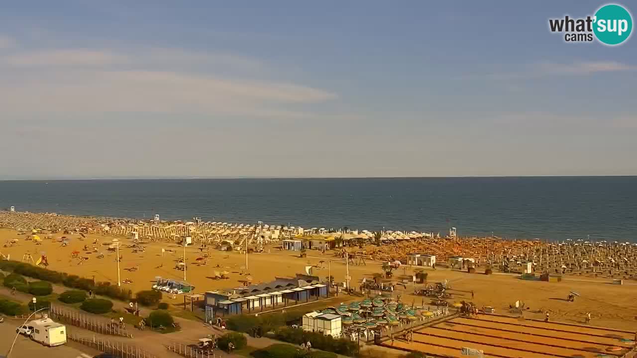 La camera en vivo de la playa de Bibione – Italia