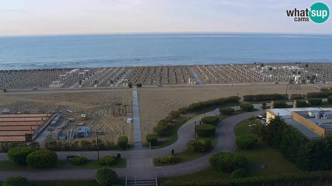 The beach of Bibione webcam – Italy