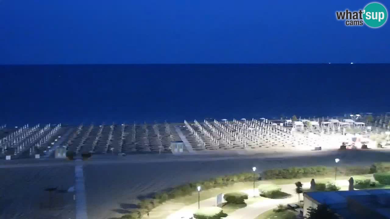 The beach of Bibione webcam – Italy