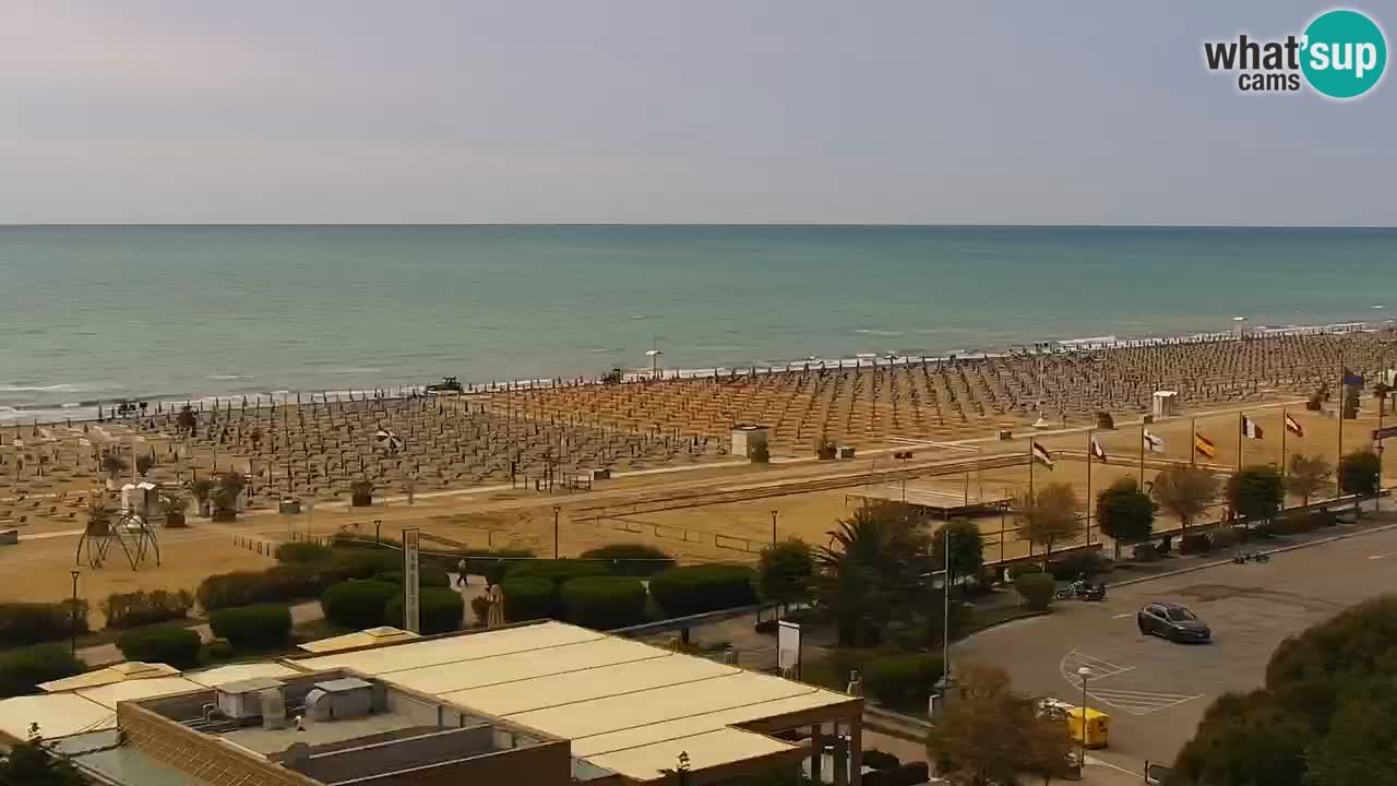 The beach of Bibione webcam – Italy